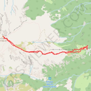 Itinéraire La Cialma, distance, dénivelé, altitude, carte, profil, trace GPS