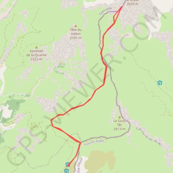 Itinéraire Pic Mas de la Grave, distance, dénivelé, altitude, carte, profil, trace GPS