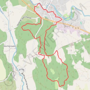 Itinéraire Autour de Grans, distance, dénivelé, altitude, carte, profil, trace GPS