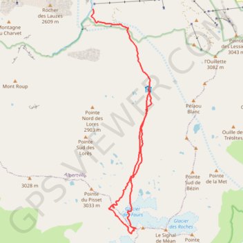 Itinéraire Mean martin, distance, dénivelé, altitude, carte, profil, trace GPS