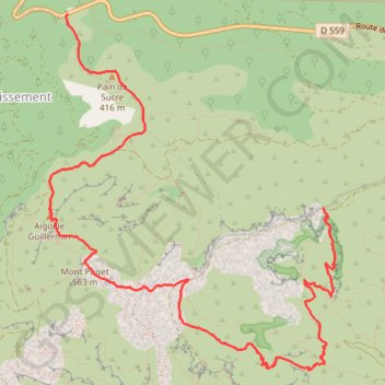 Itinéraire La traversée du Mont Puget, le Vallon des Rampes - Les Calanques, distance, dénivelé, altitude, carte, profil, trace GPS