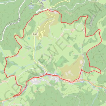 Itinéraire Les Bagenelles - Le Bonhomme, distance, dénivelé, altitude, carte, profil, trace GPS