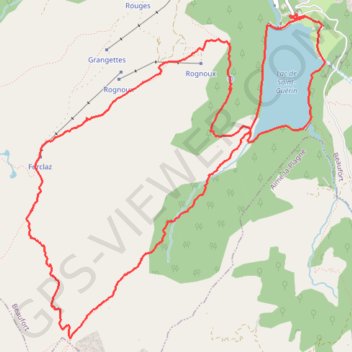 Itinéraire Randonnée autour du lac de Saint Guérin, distance, dénivelé, altitude, carte, profil, trace GPS