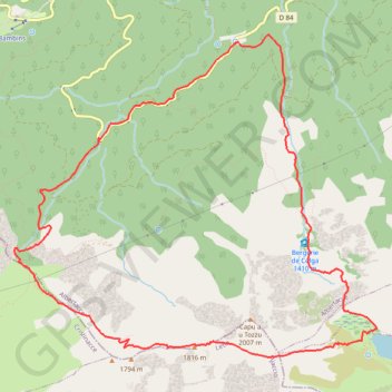 Itinéraire Lac Nino (Ninu), distance, dénivelé, altitude, carte, profil, trace GPS