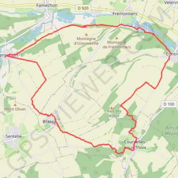 Itinéraire La vallee des parquets, distance, dénivelé, altitude, carte, profil, trace GPS
