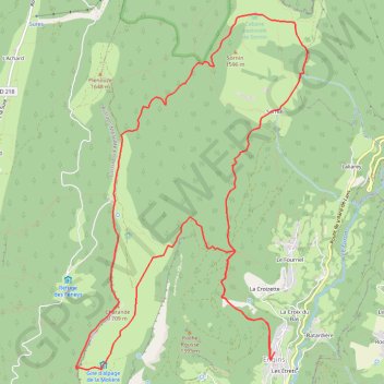 Itinéraire Plateau de Sornin - Crêtes de Charande, distance, dénivelé, altitude, carte, profil, trace GPS