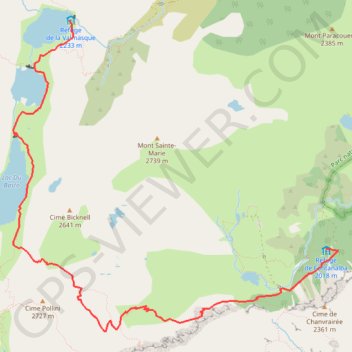Itinéraire Alpes maritimes - Vallée des Merveilles, distance, dénivelé, altitude, carte, profil, trace GPS