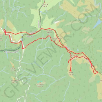 Itinéraire Boucle sur Biandiz depuis le col éponyme, distance, dénivelé, altitude, carte, profil, trace GPS