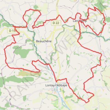 Itinéraire 1 - rando_48km, distance, dénivelé, altitude, carte, profil, trace GPS