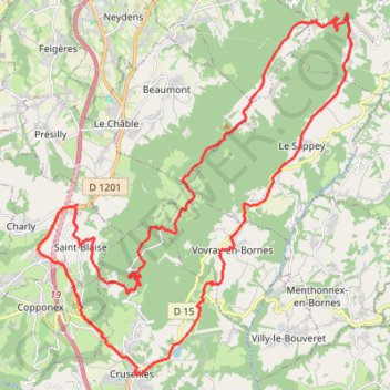Itinéraire Tracé 1 juil. 2023 à 12:07, distance, dénivelé, altitude, carte, profil, trace GPS