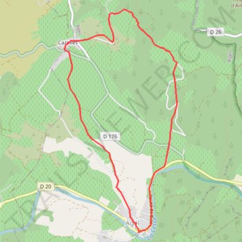 Itinéraire RANDONNÉE AGEL CAZELLES, distance, dénivelé, altitude, carte, profil, trace GPS