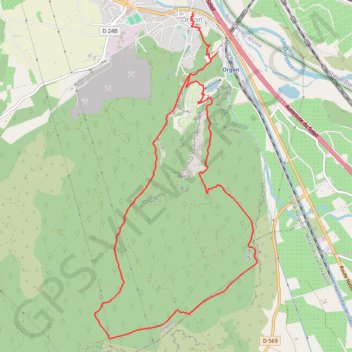 Itinéraire Alpilles - Orgon, distance, dénivelé, altitude, carte, profil, trace GPS