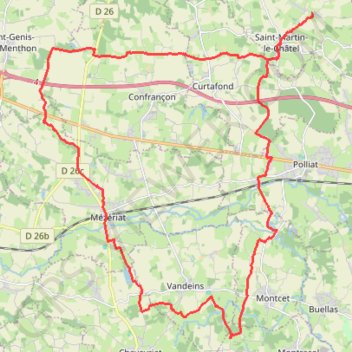 Itinéraire Montracol, distance, dénivelé, altitude, carte, profil, trace GPS