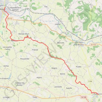Itinéraire Randonnée "La Voie Romaine", distance, dénivelé, altitude, carte, profil, trace GPS