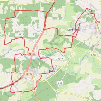 Itinéraire Landes de Pinieux et de Lanvaux - Malestroit, distance, dénivelé, altitude, carte, profil, trace GPS