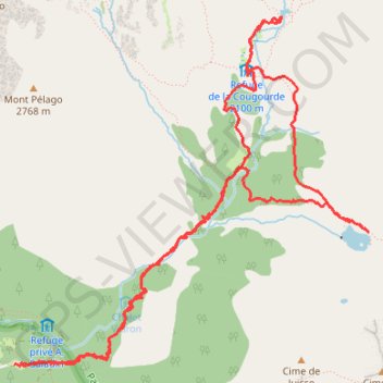 Itinéraire 2023 06 23 - Boreon trecolpas cougourde lac des sagnes, distance, dénivelé, altitude, carte, profil, trace GPS