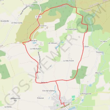 Itinéraire Circuit des landes rennaises - Campénéac, distance, dénivelé, altitude, carte, profil, trace GPS