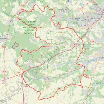 Itinéraire JR25 - 130km Route, distance, dénivelé, altitude, carte, profil, trace GPS