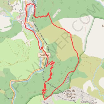 Itinéraire Tende - Col de Boselia et col de Lubaïra, distance, dénivelé, altitude, carte, profil, trace GPS