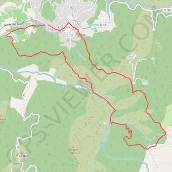 Itinéraire Collobrières, distance, dénivelé, altitude, carte, profil, trace GPS