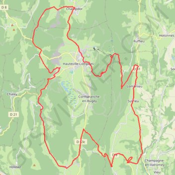 Itinéraire PENTECOTE 2/C-15916800, distance, dénivelé, altitude, carte, profil, trace GPS