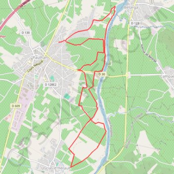 Itinéraire Petite balade tranquille, distance, dénivelé, altitude, carte, profil, trace GPS