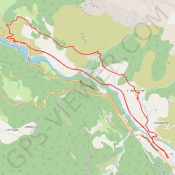 Itinéraire Track no: 1, distance, dénivelé, altitude, carte, profil, trace GPS