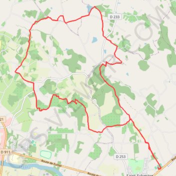 Itinéraire Saint-Sylvestre-sur-Lot, distance, dénivelé, altitude, carte, profil, trace GPS