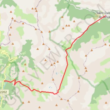Itinéraire D'estenc à Saint dalmas, distance, dénivelé, altitude, carte, profil, trace GPS