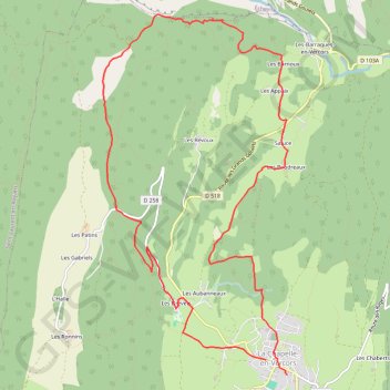 Itinéraire Le belvédère du Révoulat, distance, dénivelé, altitude, carte, profil, trace GPS