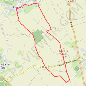 Itinéraire Après la bataille de la Somme, distance, dénivelé, altitude, carte, profil, trace GPS