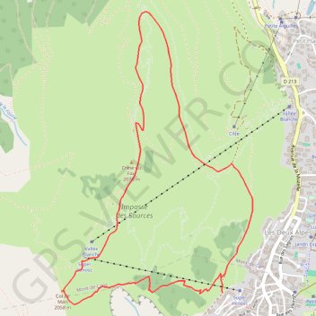 Itinéraire Les Deux Alpes, distance, dénivelé, altitude, carte, profil, trace GPS