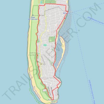 Itinéraire 33-894, distance, dénivelé, altitude, carte, profil, trace GPS