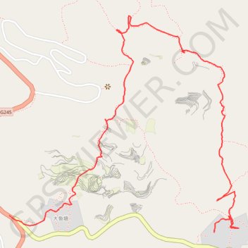 Itinéraire Yunnan - Rizières dans la brume, distance, dénivelé, altitude, carte, profil, trace GPS