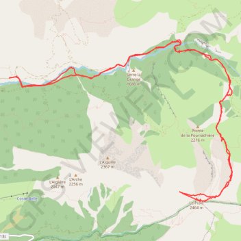 Itinéraire Piolit, distance, dénivelé, altitude, carte, profil, trace GPS