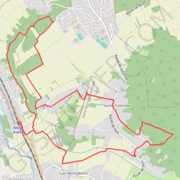 Itinéraire Le canton d'Aubergenville, distance, dénivelé, altitude, carte, profil, trace GPS