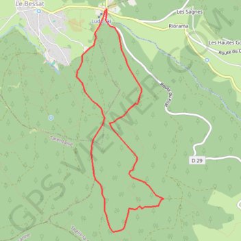 Itinéraire Pilat-Croix de Chaubouret sud-Raquettes, distance, dénivelé, altitude, carte, profil, trace GPS
