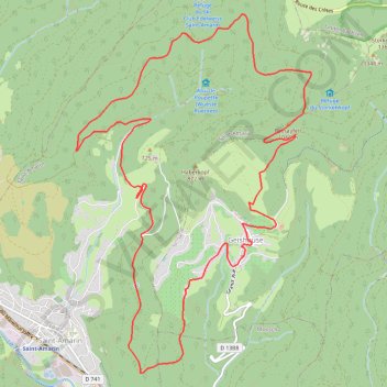 Itinéraire Les Balcons de Geishouse, distance, dénivelé, altitude, carte, profil, trace GPS