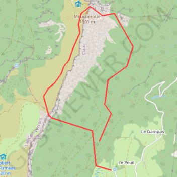 Itinéraire Grande Roche Saint Michel, distance, dénivelé, altitude, carte, profil, trace GPS