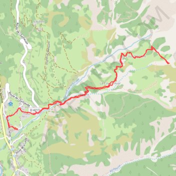 Itinéraire Cascade de la Pissette, distance, dénivelé, altitude, carte, profil, trace GPS