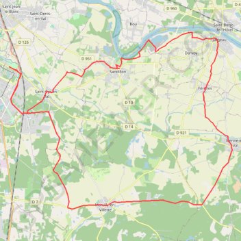 Itinéraire Le Val d'Orléans, distance, dénivelé, altitude, carte, profil, trace GPS