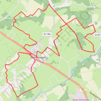 Itinéraire 3 - 2025-02-25_2070270392_24Km LPSG, distance, dénivelé, altitude, carte, profil, trace GPS