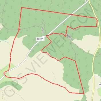 Itinéraire Thivet bois de Lardigny, distance, dénivelé, altitude, carte, profil, trace GPS