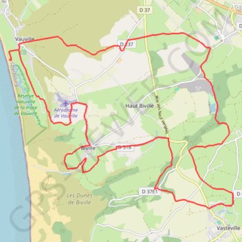 Itinéraire Sentiers de la Hague, distance, dénivelé, altitude, carte, profil, trace GPS