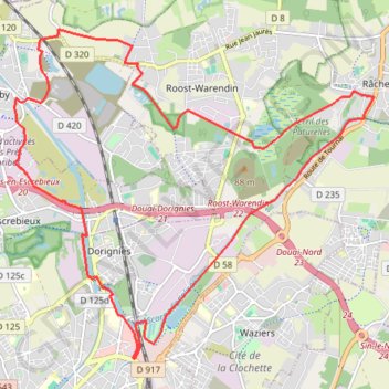 Itinéraire La Croisée des chemins, distance, dénivelé, altitude, carte, profil, trace GPS