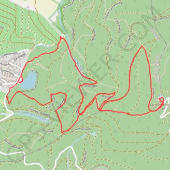 Itinéraire Sinzheim (D), distance, dénivelé, altitude, carte, profil, trace GPS
