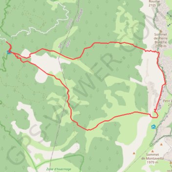 Itinéraire Grand Veymont, distance, dénivelé, altitude, carte, profil, trace GPS