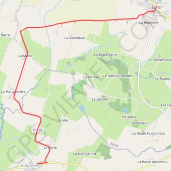 Itinéraire 6 - nb_2024_r12_melle_villamee-19326712-1721314230-694, distance, dénivelé, altitude, carte, profil, trace GPS