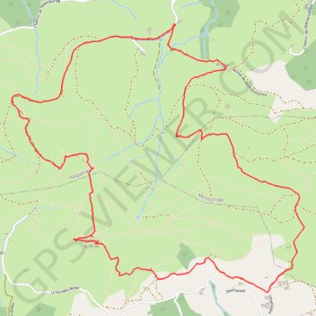 Itinéraire Mont Ursuya en circuit depuis Garatekoborda, distance, dénivelé, altitude, carte, profil, trace GPS