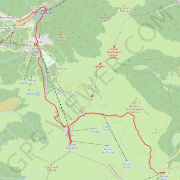 Itinéraire De Prat-de-Bouc à Super Lioran, distance, dénivelé, altitude, carte, profil, trace GPS